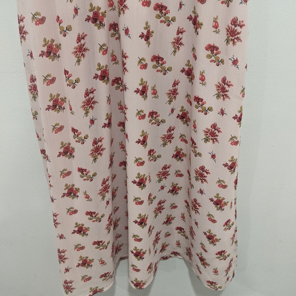 Madewell Tie-Sleeve Ruffle-Waist Midi Dress - Picture 7 of 14